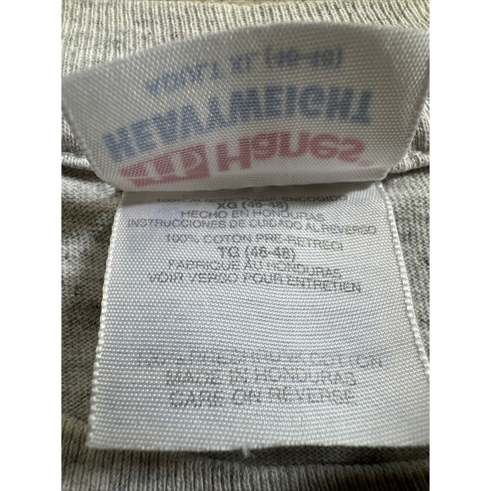 Hanes T-Shirt Men Light Gray SzXL BUDWEISER Jammin For Education(1999)VTG HeavyW - Picture 3 of 14
